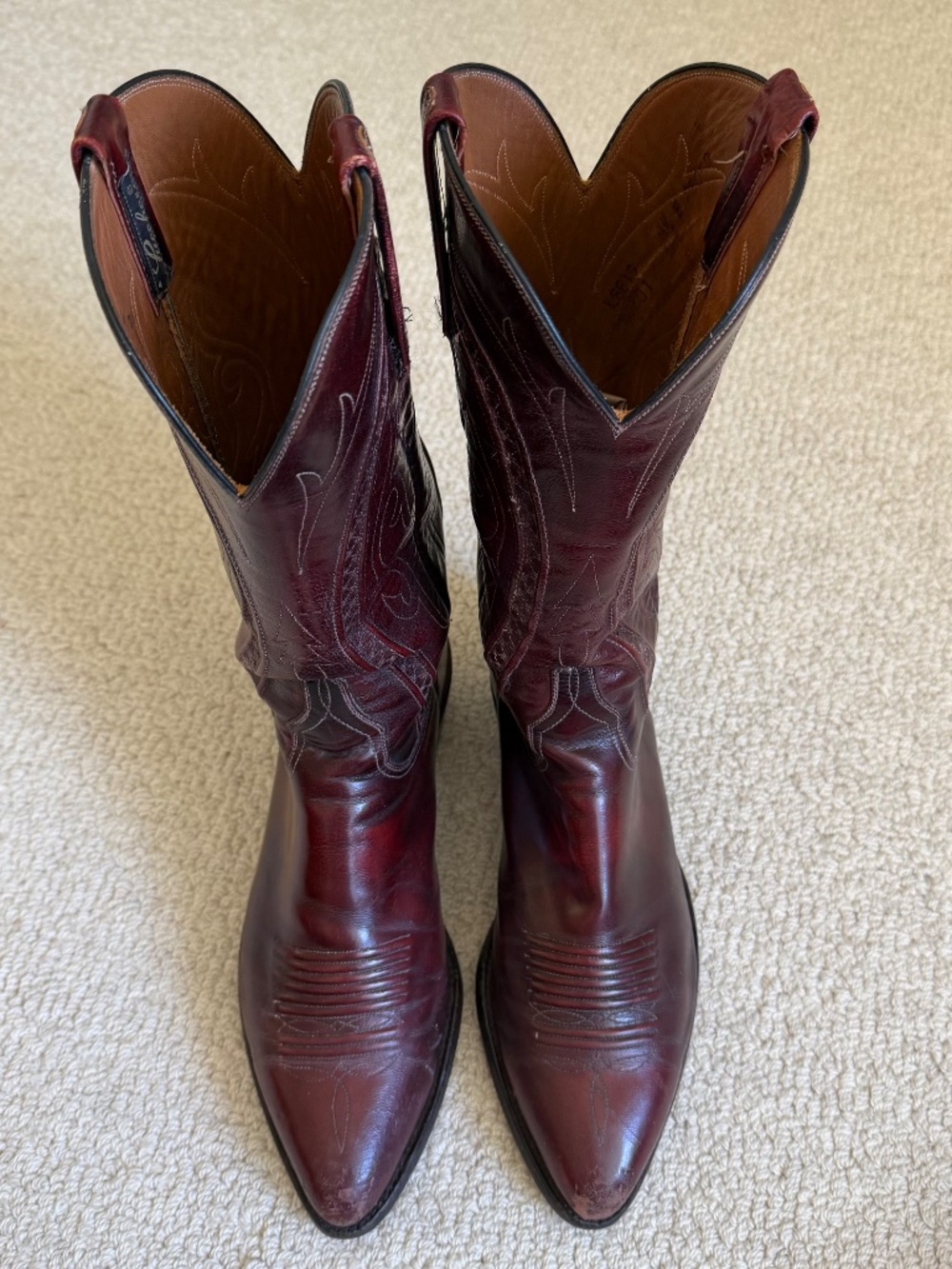 Men's Lucchese Cowboy Boots, size 9.5 D